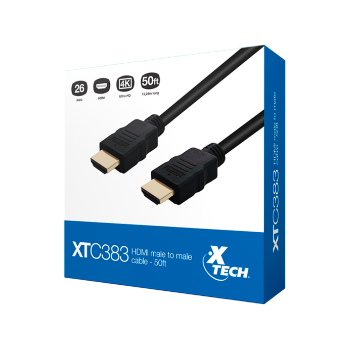 CABLE XTECH CON CONECTOR HDMI A HDMI MACHO
XTC-383